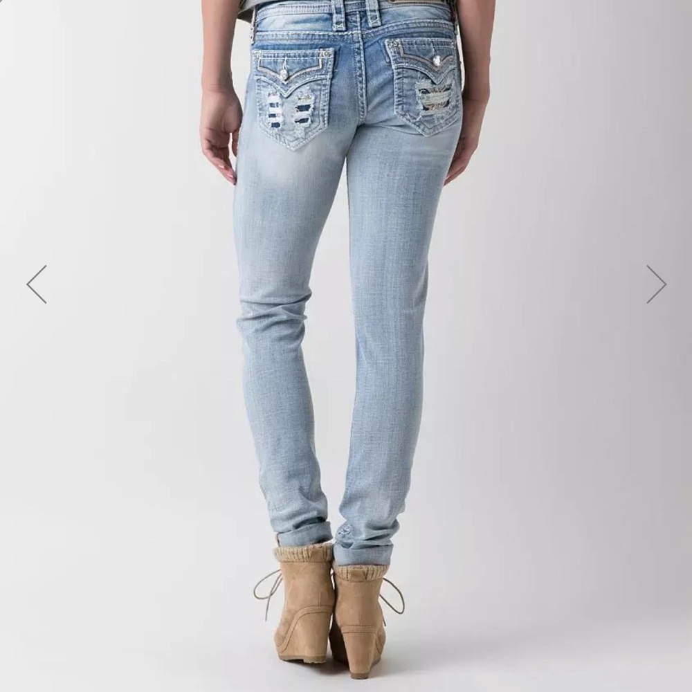Rock Revival Light Blue Skinny Jeans - Picture 2 of 14